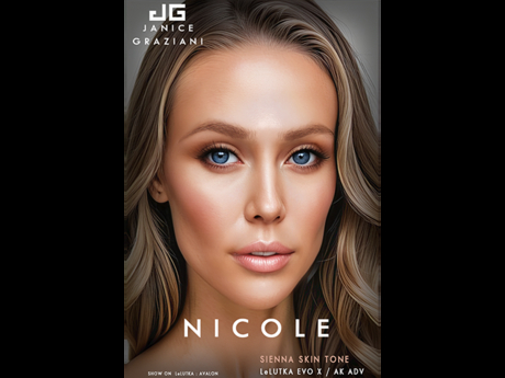 Second Life Marketplace - [ J G ] JANICE GRAZIANI - "NICOLE" SKIN for